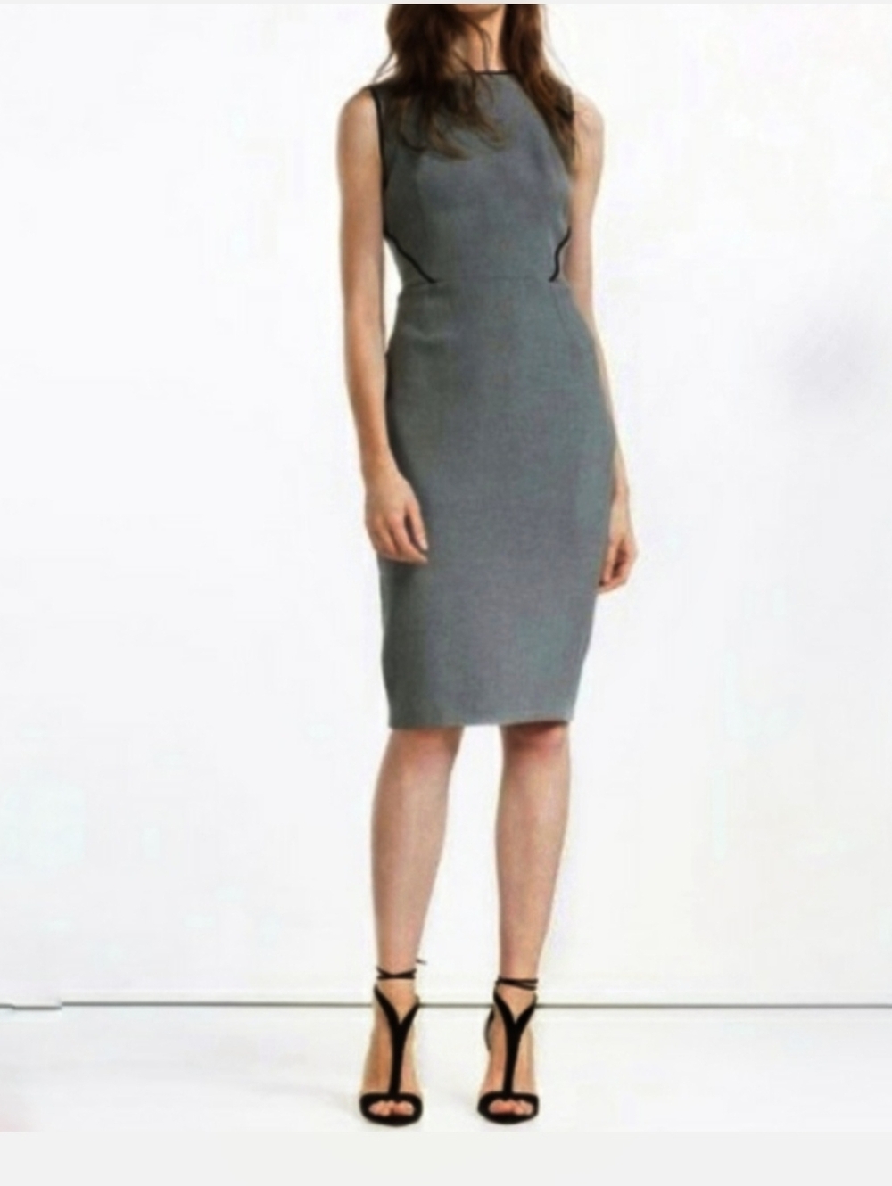 Zara Basic Collection Grey Tube Dress Size S